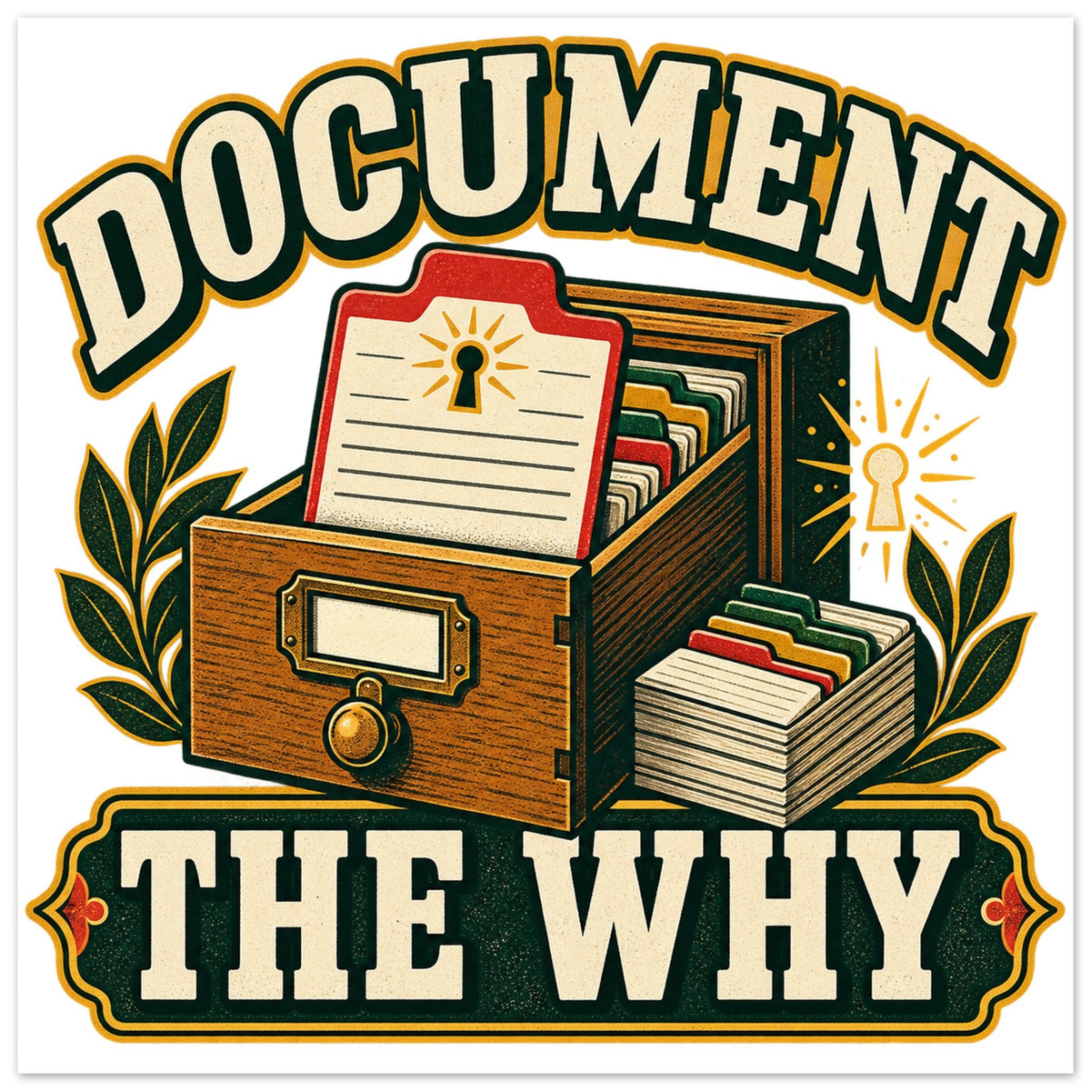Document the Why - 60x60 cm, Foam Square, white - Quip & Grain