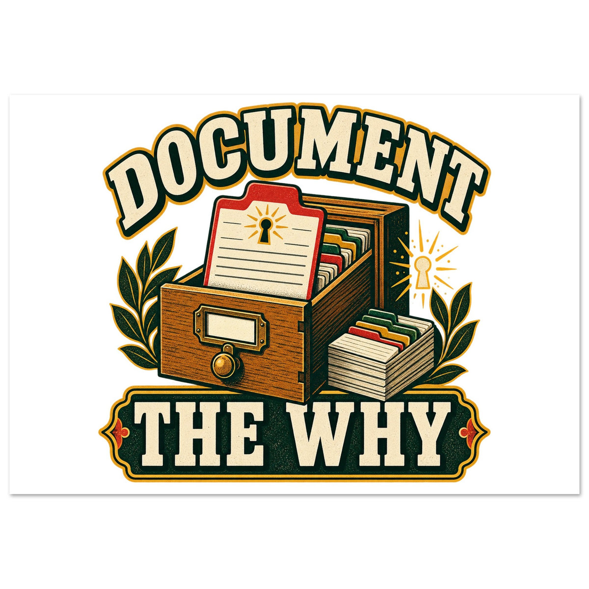 Document the Why - 70x100 cm, Foam Landscape, black - Quip & Grain